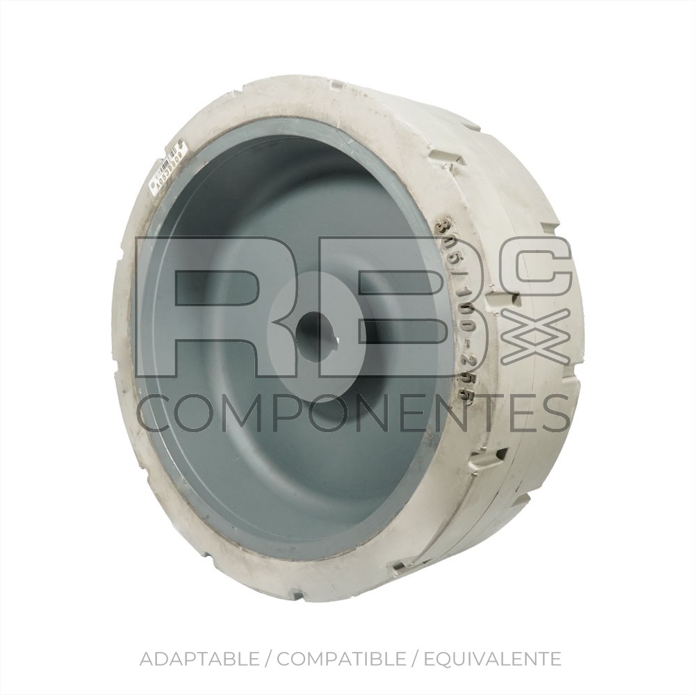 RUEDA SUPERELÁSTICA DELANTER 305/100-255 UR (T.E.)