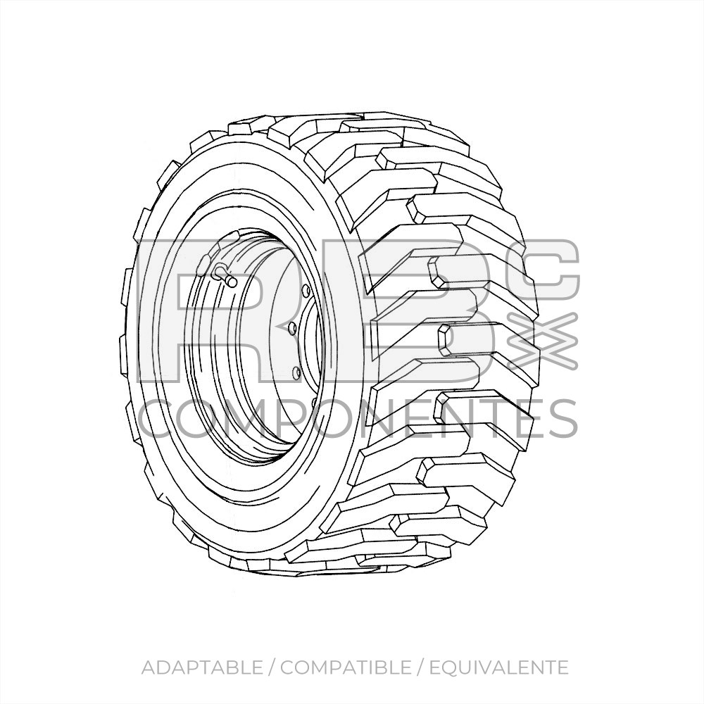 NEUMATICO MACIZADO ADAPTABLE JL 0258333