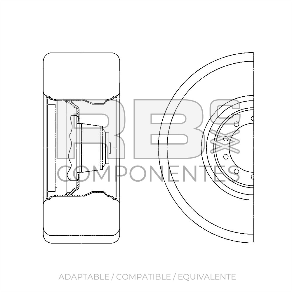 RUEDA ADAPTABLE REF 2601602810 , 445-65 D22.5 PR18