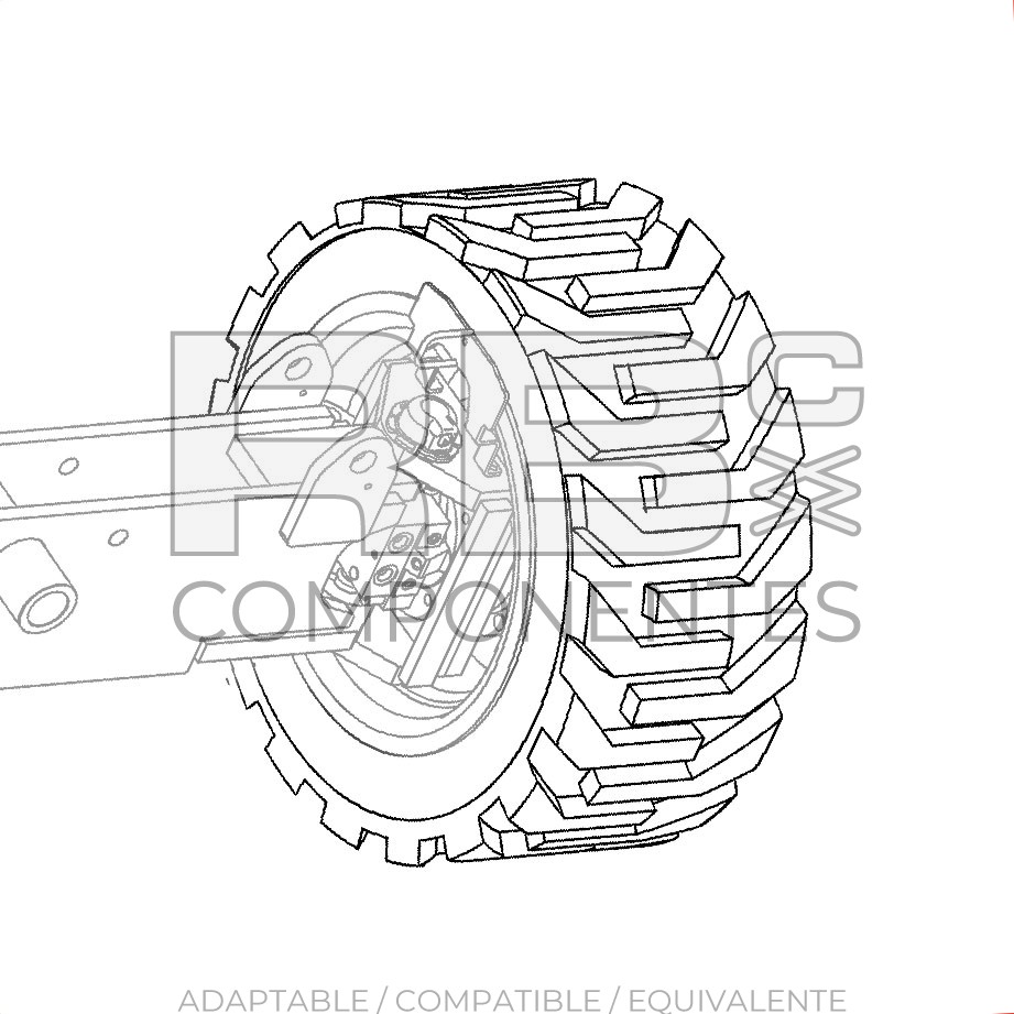 NEUMATICO MACIZADO ADAPTABLE REF 88258