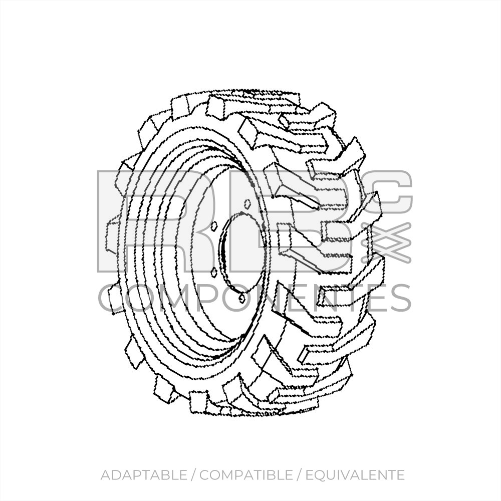NEUMATICO MACIZADO ADAPT. GE 0271086 15-625 FF 