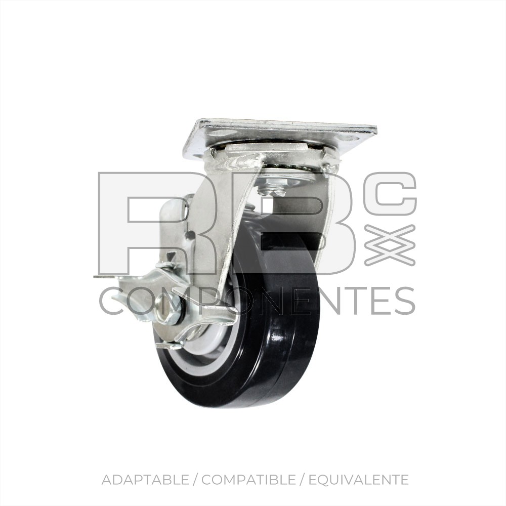 RUEDAS PIVOTANTES C/FRENO 5 x 2  in