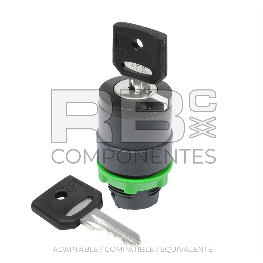 CABEZA SELECTOR 3POS. CON RETORNO Y LLAVE