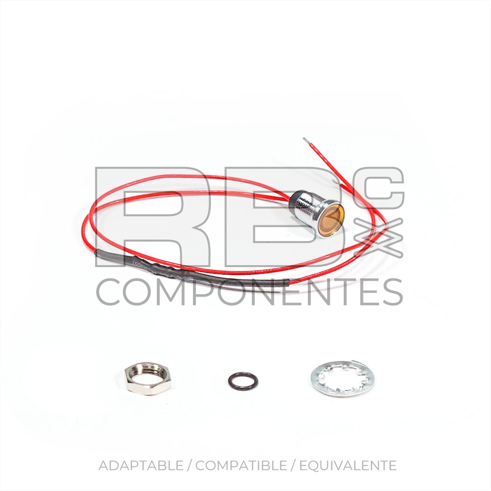 DIODO LED AMARILLO 12V