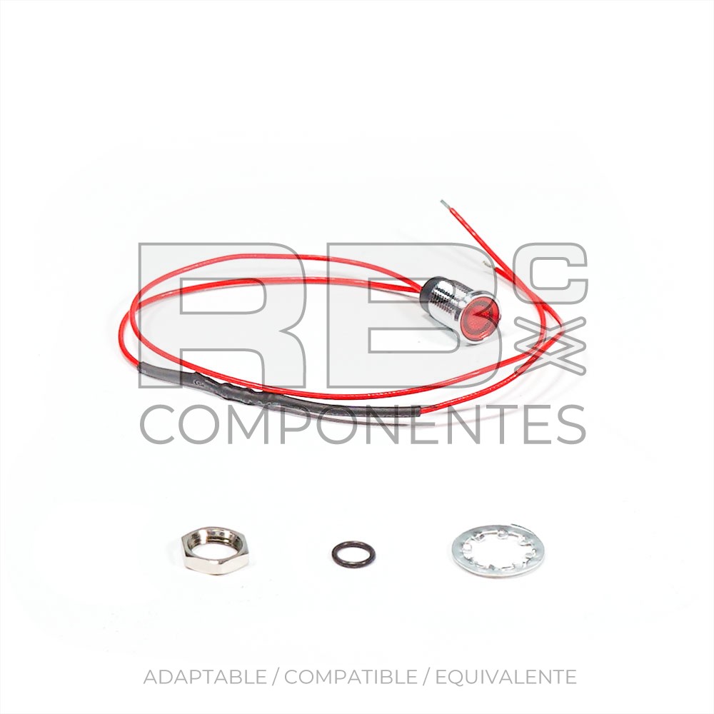 DIODO LED ROJO 12 V