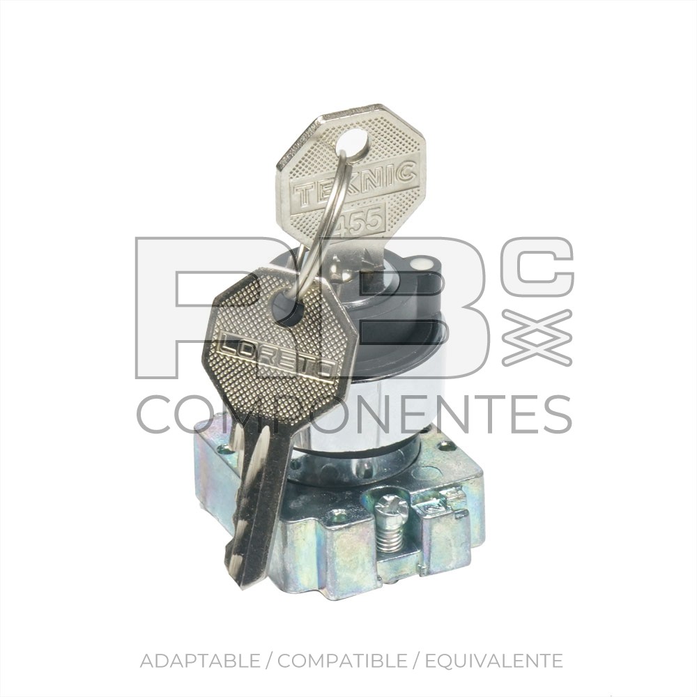 SELECTOR DE LLAVE 2POS FIJAS, SALIDA LLAVE 2POS 