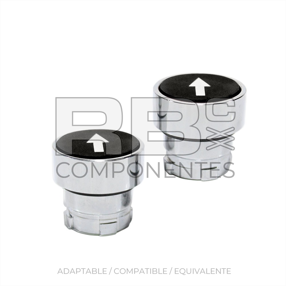 PULSADOR NEGRO NORMAL CON FLECHA (FLUSH WITH ARROW MARKING)