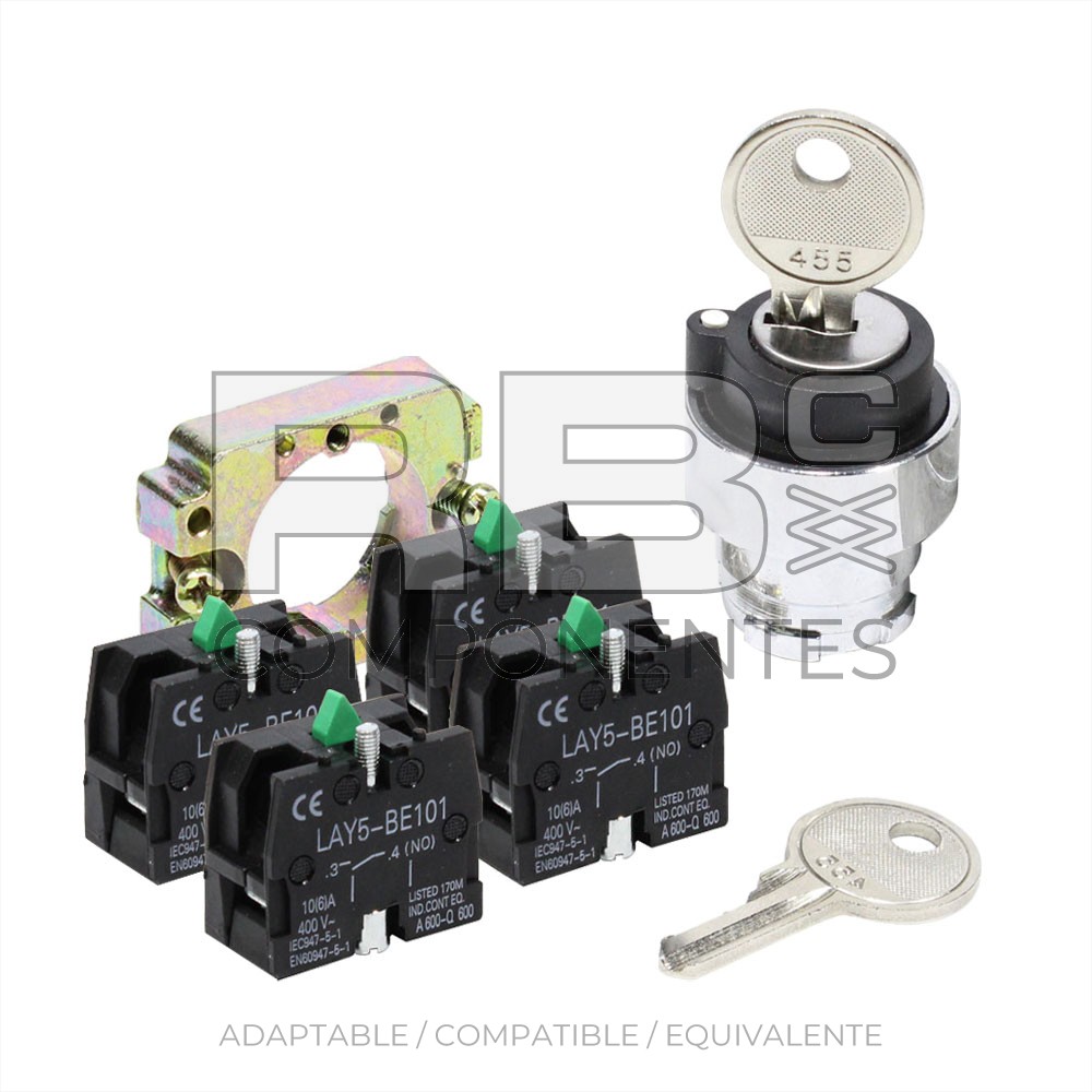 SELECTOR 3 POSC. FIJAS+SOPORTE+ CAMARA NO (x4UNID)