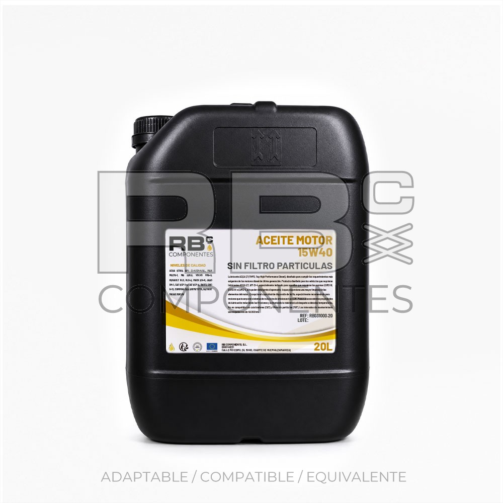 ACEITE MOTOR 15W40 - SIN FILTRO PARTICULAS 20L
