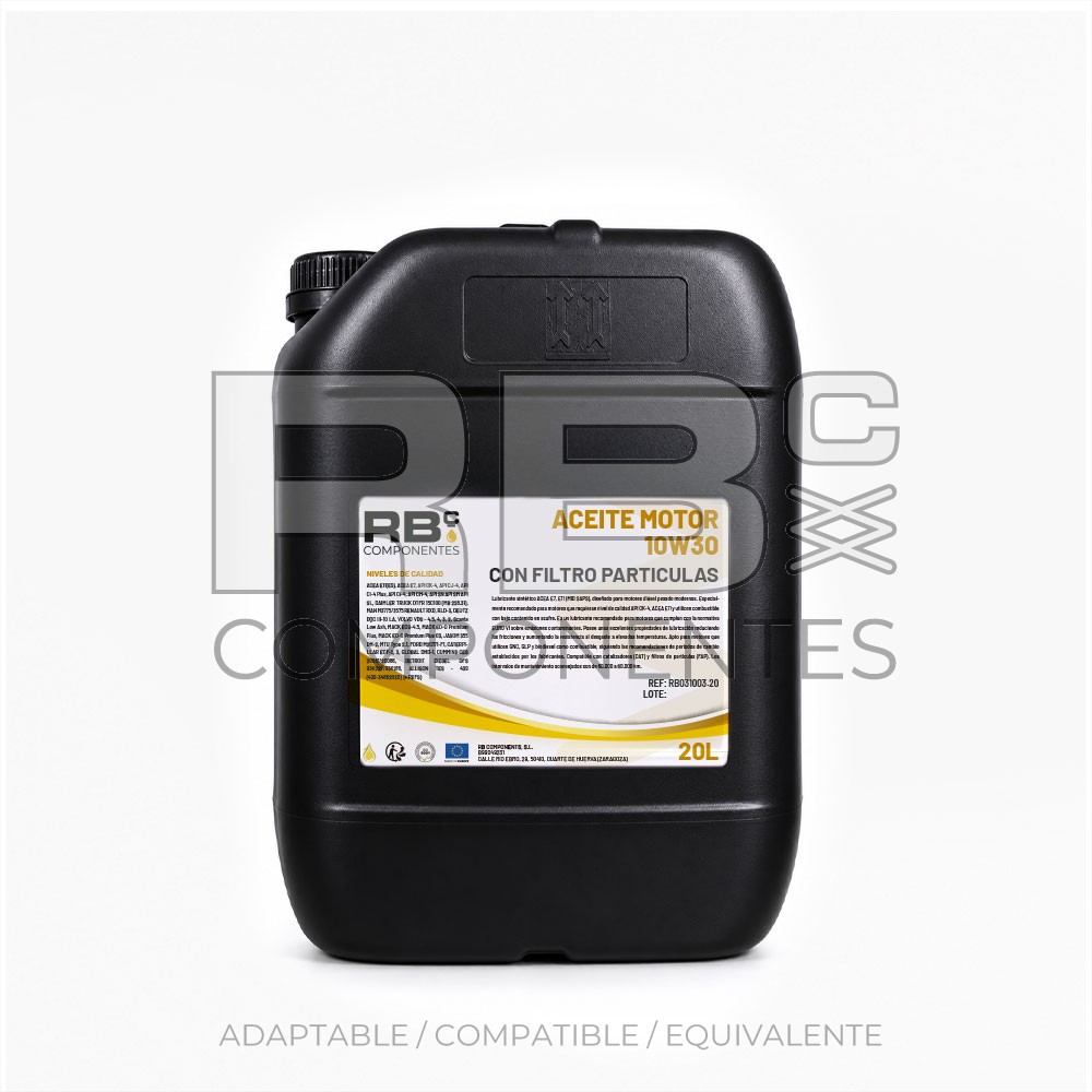 ACEITE MOTOR 10W30 - CON FILTRO PARTICULAS 20L