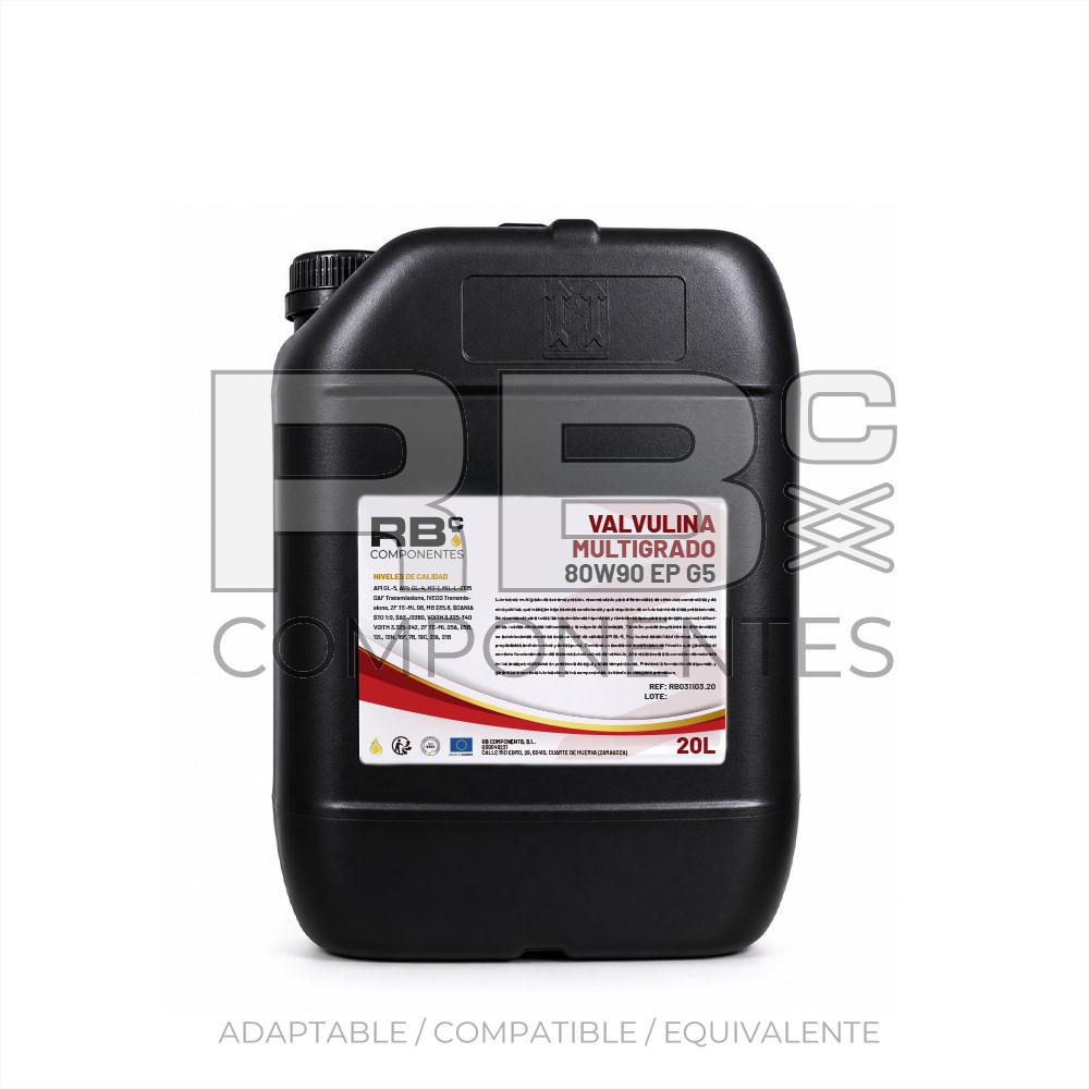 VALVULINA MULTIGRADO 80W90 EP G5 20L