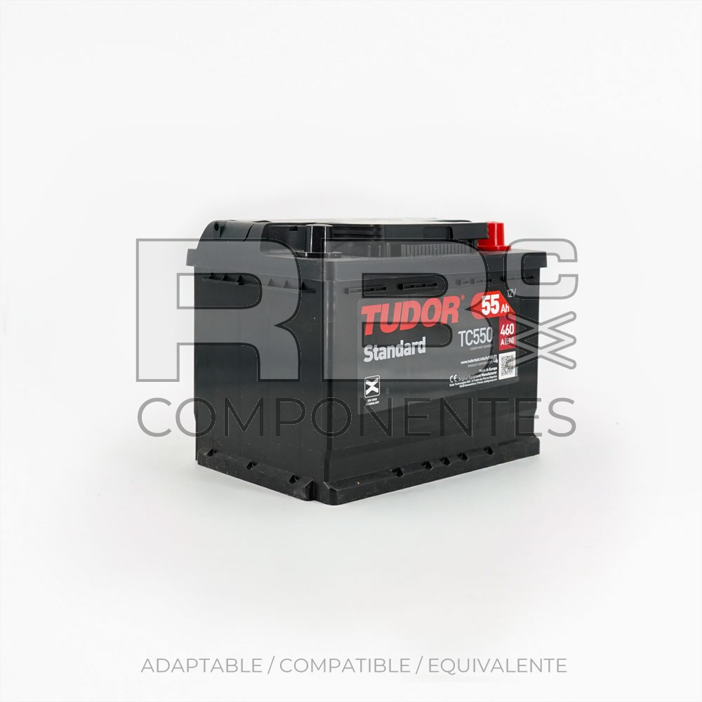 BATERIA ARRANQUE TUDOR STANDAR 55AH 242x175x190