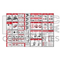 KIT COMPLETO ADH. SEGURIDAD PARA TIJERAS, ALEMAN