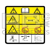 ADHESIVO ADVERTENCIA JL 30X30 BAJO CUADRO DE MANDO