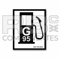 ADH. INFORMATIVO GASOLINA 95 50x64mm