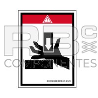 ADH. PELIGRO APLASTAMIENTO MANO PARA MAQ. HL