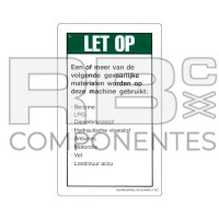 ADHESIVO COMPATIBLE REF  GE 28164 116C HOLANDES
