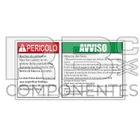 ADH RIESGO COLISION + LIBERACION FRENOS 165X90mm