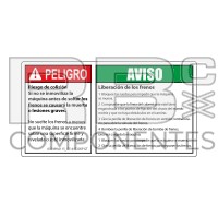 ADH RIESGO COLISION + LIBERACION FRENOS 165X90mm