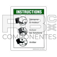 ADHESIVO COMPATIBLE REF GE-28165FR C FRANCES