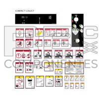 KIT ADH ADVERT+PELIGRO+FUNCION PARA HL-C12