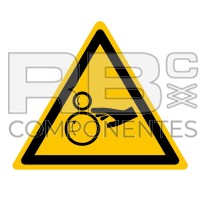 ADHAD11 - NORMA EN-ISO 7010 - ADH. ADVERTENCIA RIESGO DE ATRAPAMIENTO - 110x90mm