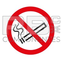 ADHPR01 – NORMA EN-ISO 7010 – ADH. PROH. FUMAR – 90x90mm