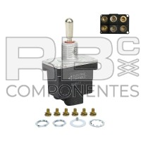 INTERRUP. 3 POS. RETORNO CENTRO (6 F) TORNILLOS