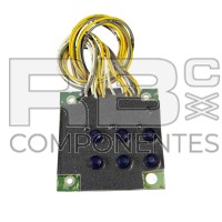 PLACA 6 PULSADORES Y 4 LED (RESINA)PLACA DE CESTA  ARRANQUE // VELOCIDADES 12PX 1