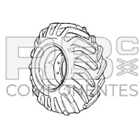 NEUM MACIZADO ADAPT JL 0253088, LH, 12-16.5 PR12