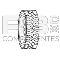 NEUMATICO MACIZADO ADAPTABLE REF  14X17.5 ECOFIL