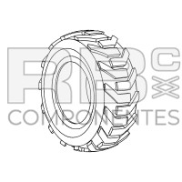 NEUMATICO MACIZADO IZQ ADAPTABLE REF  75581