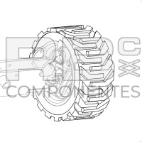 NEUMATICO MACIZADO IZQ ADAPTABLE REF 88259