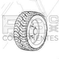 RUEDA  22X9X17 Z33 ADAPTABLE  REF 823876
