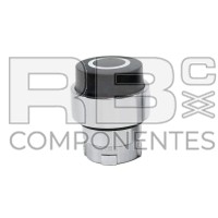 PULSADOR QUE SOBRESALE CON MARCA EN NEGRO (PROJECT