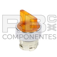 SELECTOR 3 POS. FIJAS AMBAR ILUMINADO CON RESISTENCIA 230V