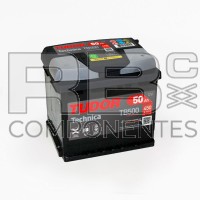 BATERIA ARRANQUE TUDOR TECHNICA 50AH 207x175x190