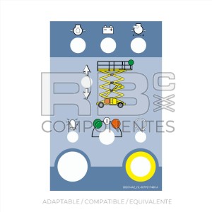 ADHESIVO CUADRO INFERIOR SDX (AZUL)