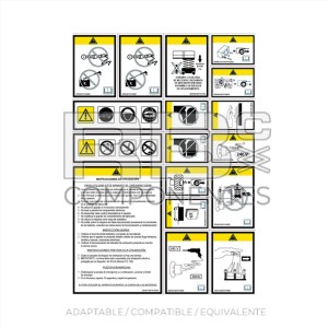 JUEGO ADHESIVO ADVERTENCIA - TIJERAS PORTUGUES