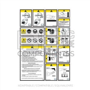 KIT ADH. ADVERTENCIA ARTICULADOS. ESPANOL