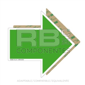 ADH.  SENTIDO DE TRACCION FLECHA VERDE GRANDE 3M