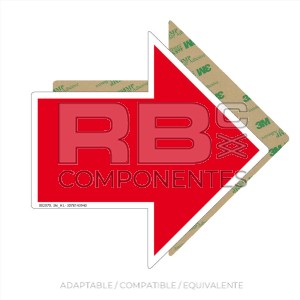 ADH. SENTIDO DE TRACCION FLECHA ROJA GRANDE 3M