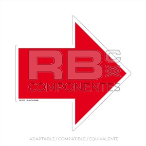ADH. SENTIDO DE TRACCION FLECHA ROJA GRANDE NDE