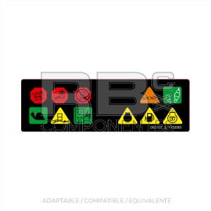 ADH. VISOR DE ICONOS SUP. - 600AJ