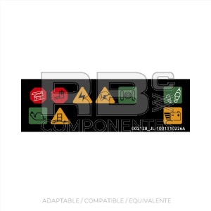 ADH. VISOR DE ICONOS SUP. - E/M400A/AJP - E/M450A/AJP - E/M600/J/JP - E300AJ/AJP