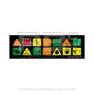 ADH. VISOR DE ICONOS SUP. - E/M40A/AJ - E/M45A/AJ