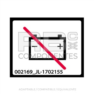 ADHESIVO INFORMATIVO PARA JL, DESCONECTAR BATERIA