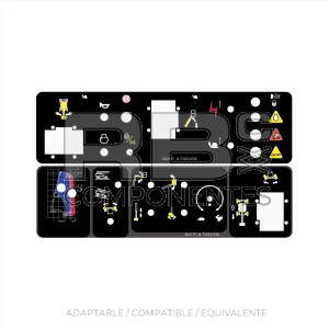 ADHESIVO FUNCION  CUADRO MANDOS SUPERIOR JL-120HX
