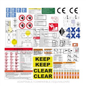 KIT ADHESIVOS AD/CO/EQ SJ 6826 / 6832 (INGLES)