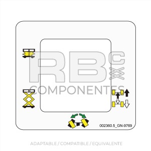 ADH. FUNC. CUAD. SUP. PANEL JOYSTICK GRV-SM3884XT